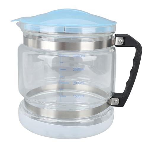 Glasdestillierwasserbehälter, 4 L Fassungsvermögen, Edelstahlauslauf, Vielseitig Einsetzbar für zu Hause, mit Transparentem Design Zur Anzeige des Wasserstands von Fdit