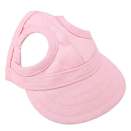 Haustier Hund Katze Baseball Outdoor Cap Sunbonnet einstellbare Streifen Sommer Reise Sport Hut MEHRWEG VERPACKUNG socialme-eu(L-Pink) von Fdit