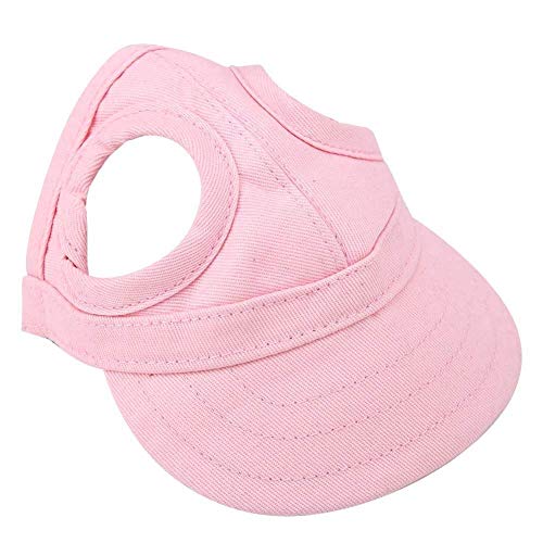 Haustier Hund Katze Baseball Outdoor Cap Sunbonnet einstellbare Streifen Sommer Reise Sport Hut MEHRWEG VERPACKUNG socialme-eu(M-Pink) von Fdit