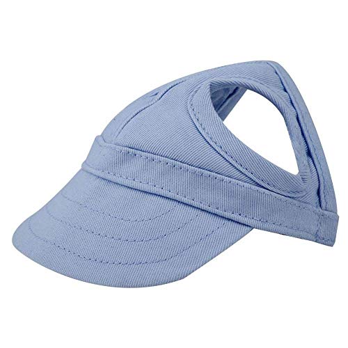 Haustier Hund Katze Baseball Outdoor Cap Sunbonnet einstellbare Streifen Sommer Reise Sport Hut MEHRWEG VERPACKUNG socialme-eu(S-Blau) von Fdit