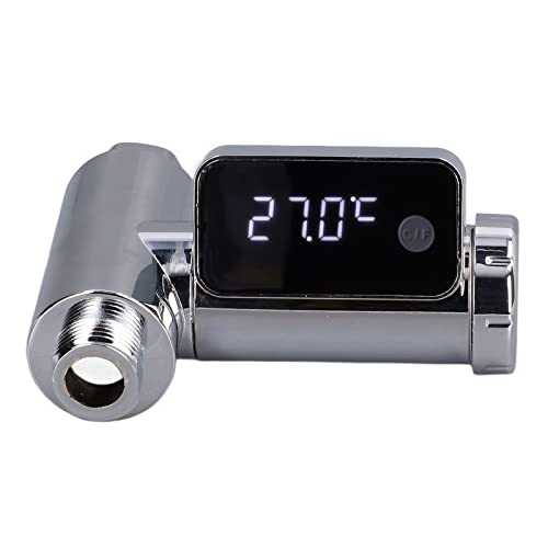 Instant-Read-Dusche-Thermometer, G1/2 Wasserhahn-Thermometer LED-Digitalanzeige Wassertemperatur-Monitor für Kinder Erwachsene Zuhause Badezimmer von Fdit