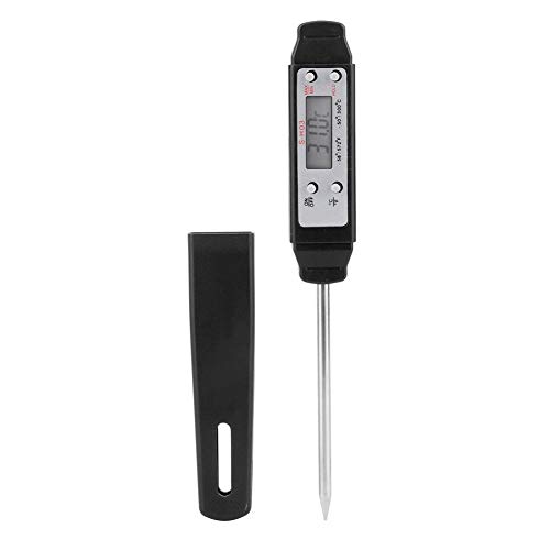 Instant Read Fleischthermometer Wireless Digital Food Cooking Thermometer mit Sonde zum Grillen BBQ Smoker Candy Roasting Türkei Kithen Thermometer MEHRWEG VERPAKUNG(Schwarz) von Fdit