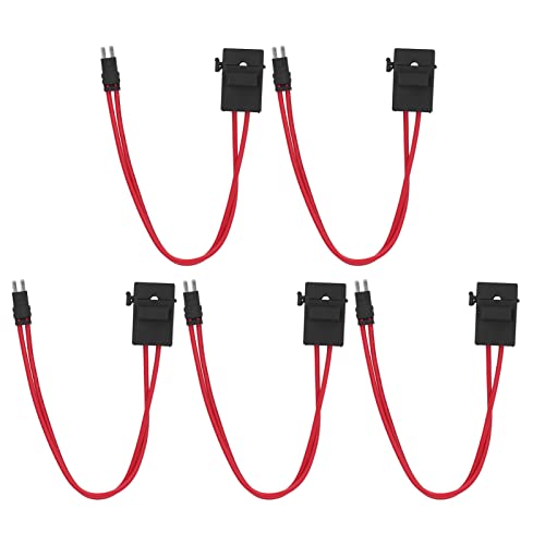 Kfz-Sicherungshalter-Steckverbinder, Fahrzeug-Sicherungskasten-Panel-Steckverbinder, Kompakt, Dünn, Mini-Spitze, 5 Stück Zum Testen (ACM lange Füße 9,1 mm) von Fdit