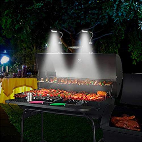 LED-BBQ-Licht, Multifunktionales Grilllicht, Superhell, mit 15 LEDs und 360-Grad-flexiblem Schwanenhals-Smoker-Zubehör von Fdit