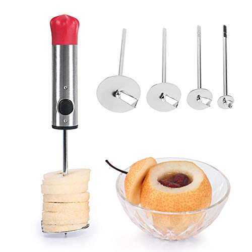 Obst und Gemüse Hullers, Edelstahl Gemüse Corer Gemüse Graben Rotierende Bohrmaschine Obst Corer für Kinder Lebensmittel Salat Machen DIY Obst und Gemüse Hullers, Edelstahl Gemüse Corer Gemüse Graben Rotierende Bohrmaschine Obst Corer für Kinder Lebensmittel Salat Machen DIY von Fdit