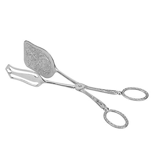 Quadratischer Kopf Retro Zink Legierung Brot Zange Buffet Zangen Backen Essen Clip Kitchen Tool MEHRWEG VERPAKUNG(#2) Silber von Fdit