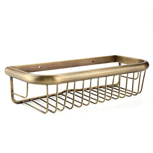 Rechteckige Lagerregal Duschablage Ablage Badezimmer Organizer Speicherregal Wandmontage Regal Kupfer Duschkorb Seife Shampoo Lagerhalter zum Hängen Bade Zubehör für Seife Shampoo Duschgel Condition Rechteckige Lagerregal Duschablage Ablage Badezimmer Organizer Speicherregal Wandmontage Regal Kupfer Duschkorb Seife Shampoo Lagerhalter zum Hängen Bade Zubehör für Seife Shampoo Duschgel Condition von Fdit