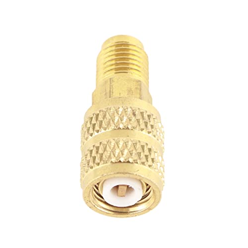 Rohranschluss R410A 1/4 -Zoll Männlicher SAE bei 5/16 -Zoll SAE Adapter für den HLK Service, Messingadapter Stabile Leistung (R410A externe 1/4Sae Inner 5/16Sae) von Fdit