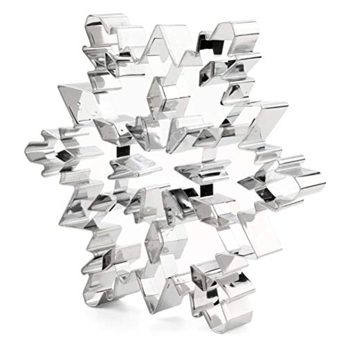 Schneeflocken-Plätzchen-Kuchenform, Weihnachtsdekoration, Fondant-Prägewerkzeug, Ausstecher-Set, Edelstahl Schneeflocken-Plätzchen-Kuchenform, Weihnachtsdekoration, Fondant-Prägewerkzeug, Ausstecher-Set, Edelstahl von Fdit