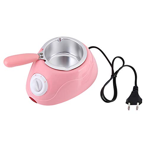 Fdit Schokoladen-Schmelzmaschine, Schokoladen-Schmelztopf-Temperatur einstellbar für Zuhause zum Schmelzen von Schokolade ohne Wasser für Restaurant für Schokoladen-Schmelztopf(pink, 12) von Fdit