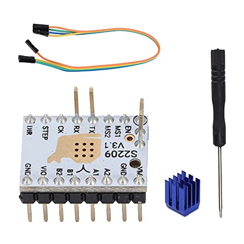 Ultra Mute 3D-Drucker TMC2209 V3.1 Schrittmotor-Treibermodul mit Kühlkörper, Upgrade-Ersatz für A4988 TMC2208 TMC2130 TMC2100 von Fdit