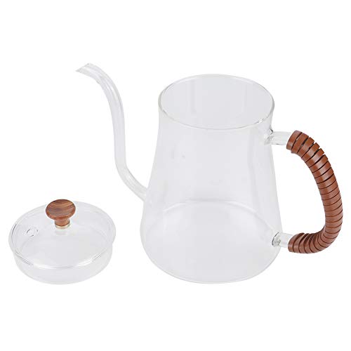 Verdicktes Glas Schwanenhals Wasserkocher Tee Gießen über Wasserkocher Kaffeetropfer 600ML MEHRWEG VERPACKUNG von Fdit