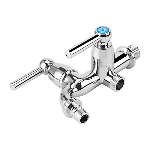 Wasser Wasserhahn Wasserhahn mit Stand Mixer-Kühler, Doppel-Auslauf 1/2 Für Waschmaschine Küchenspüle Straight handle von Fdit