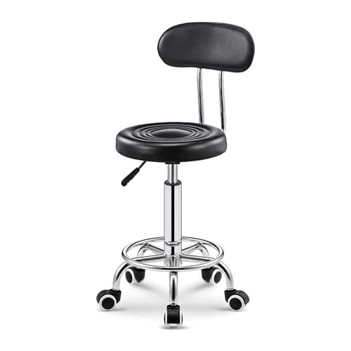 Ergonomischer Rollhocker mit Rückenlehne Arbeitshocker Drehhocker Rollhocker 360° drehbar Höhenverstellbarer 44-57cm für Büro Salon Massage Spa Ergonomischer Rollhocker mit Rückenlehne Arbeitshocker Drehhocker Rollhocker 360° drehbar Höhenverstellbarer 44-57cm für Büro Salon Massage Spa von Fdouyo