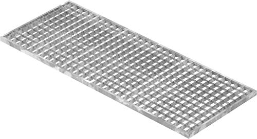 Fenau - 390 x 990 x 20 mm - Gitterrost, MW: 30/30 mm, verzinkt, Rost für Zarge: 400 x 1000 x 23 mm, Bau-Normrost für Lichtschacht von Fenau
