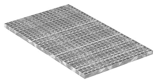 Fenau - Industrie-Rost, 1000 x 600 x 30 mm, MW: 30/30 mm, Materialstärke: 3 mm - Radlast: 2,29 kN/Flächenlast (m²): 11,76 kN, feuerverzinkt, Pressrost, Gitterrost oder Garagen-Rost, Stab-in-Stab von Fenau