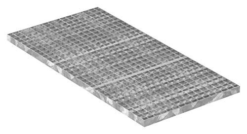 Fenau - Industrie-Rost, 1000 x 500 x 30 mm, MW: 30/30 mm, Materialstärke: 2 mm - Radlast: 1,52 kN/Flächenlast (m²): 7,84 kN, feuerverzinkt, Pressrost, Gitterrost oder Garagen-Rost, Stab-in-Stab von Fenau