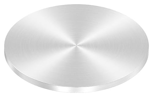 Fenau - Ronde - Maße: Ø 80x4 mm - mit Rundschliff - aus V2A (Edelstahl) - Stahl-Platte/Stahl-Ronde ohne Lochung - ideal für Anpunkten/Schweißen von Fenau