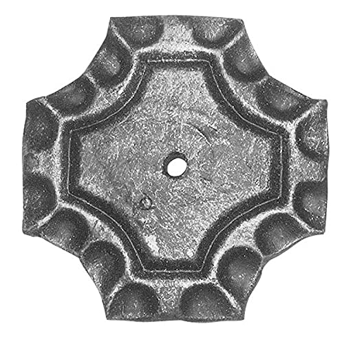Fenau | Rosette/Zierteil | quadratisch 65x65x5 mm | Stahl (Roh) S235JR von Fenau