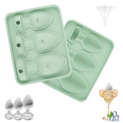 FePen Eiswürfelform Silikon mit Deckel,Gefrierform Lustige Whiskey Kaffee Cocktail Partygeschenke für Erwachsene (Green) von FePen