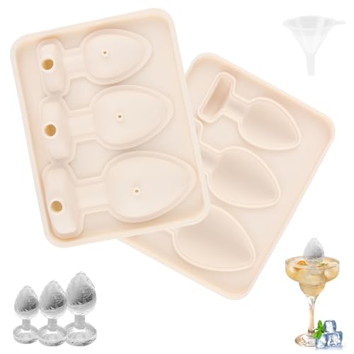 FePen Eiswürfelform Silikon mit Deckel,Gefrierform Lustige Whiskey Kaffee Cocktail Partygeschenke für Erwachsene (Skin color) von FePen