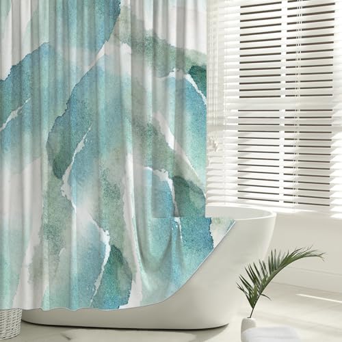 Feagar Duschvorhang 200x240 – Blauem Aquarellmuster, Wasserdicht, Anti Schimmel, Schnell Trocknend – Waschbar, aus Polyester für Duschvorhang Badewanne und Dusche, mit 12 Ringen Feagar Duschvorhang 200x240 – Blauem Aquarellmuster, Wasserdicht, Anti Schimmel, Schnell Trocknend – Waschbar, aus Polyester für Duschvorhang Badewanne und Dusche, mit 12 Ringen von Feagar