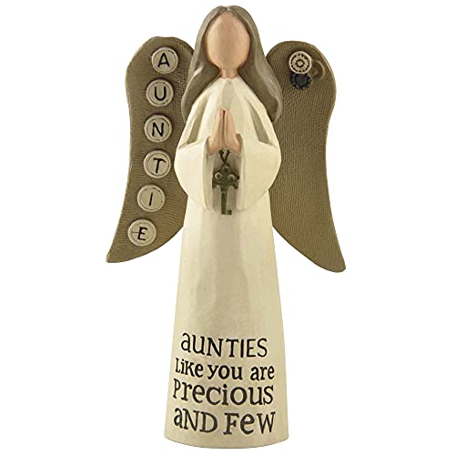 Feather & Grace 90287 Feder & Anmut Engel Faltbare Hand Figur für Tante Statue für Zuhause oder Zimmer Dekor, Schutzengel Ornament Geschenke für sie – Harz – Mehrfarbig, Kunstharz, Einheitsgröße von Feather & Grace