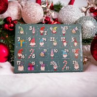 24 Tage Luxus Wachs Melt Adventskalender Gnome/Gonks Design - Hand Gegossen, Stark Duftend von FeatherMeltsandHome