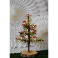 Ein Mit Pilzen Geschmückter Gänsefederbaum Aus Deutschland von FeathertreeForest