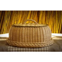 Korb Für Brot, Weide, Serviertablett, Brotkasten, Im Landhausstil, Aufbewahrung Lebensmittel in Der Küche, Geflochtener Korb, Byo Korb Für Brot, Weide, Serviertablett, Brotkasten, Im Landhausstil, Aufbewahrung Lebensmittel in Der Küche, Geflochtener Korb, Byo von Feberis