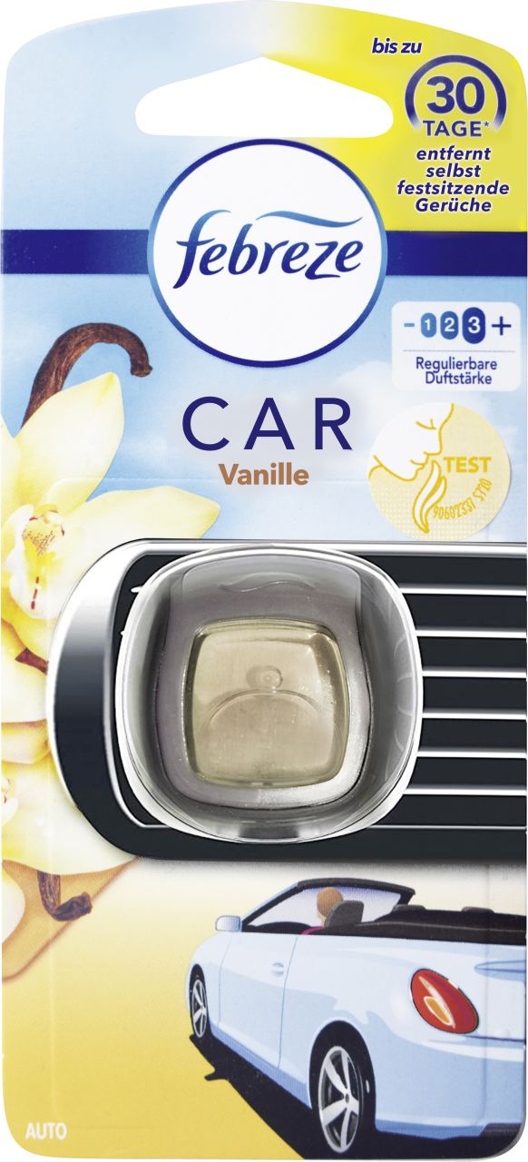 Febreze Car Lufterfrischer Clip Vanilleblüte von Febreze Car