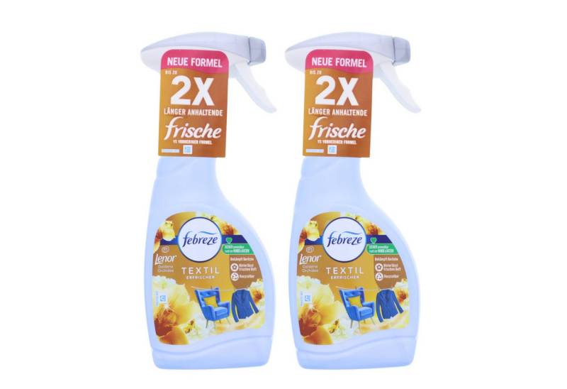 Febreze Textilerfrischer 2 x Febreze Textilerfrischer je 500ml Lenor Goldene Orchidee Frische e von Febreze