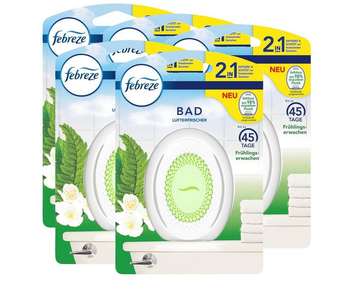 Febreze Raumduft Febreze Bad Lufterfrischer Frühlingserwachen - Raumduft (5er Pack) von Febreze