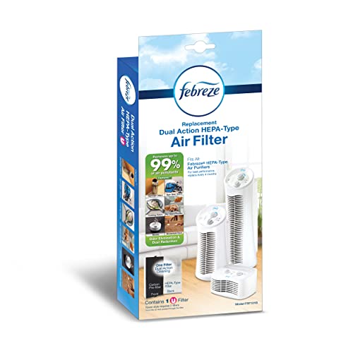 Febreze Ersatz-Dual-Action-HEPA-Luftfilter, U-Luftfilter, 1 Stück von PUR