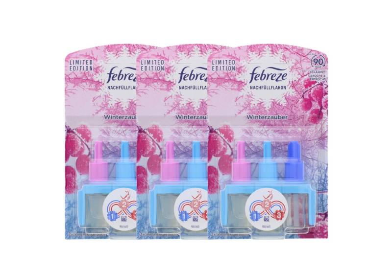 Febreze Raumduft 3 x Febreze 3Volution Duftstecker Nachfüller je 20ml Winterzauber Luft von Febreze