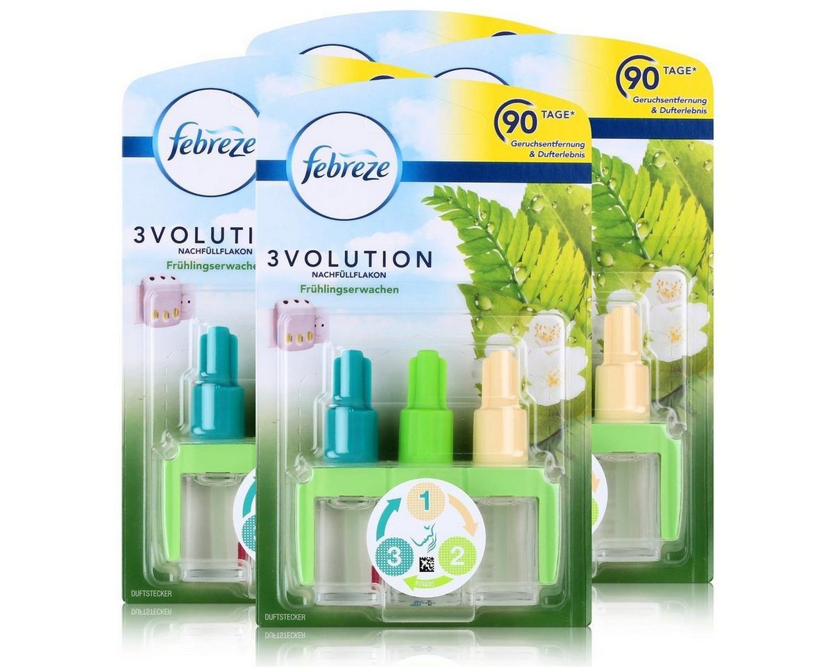 Febreze Raumduft Febreze 3Volution Duftstecker Nachfüllflakon Frühlingserwachen 20ml (4 von Febreze