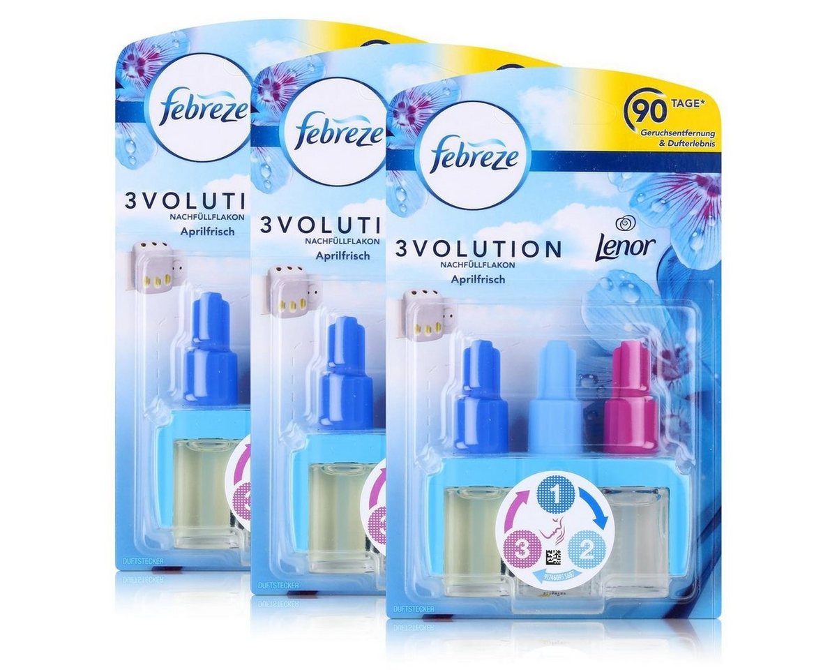 Febreze Raumduft Febreze 3Volution Duftstecker Nachfüllflakon Lenor Aprilfrisch 20ml (3 von Febreze