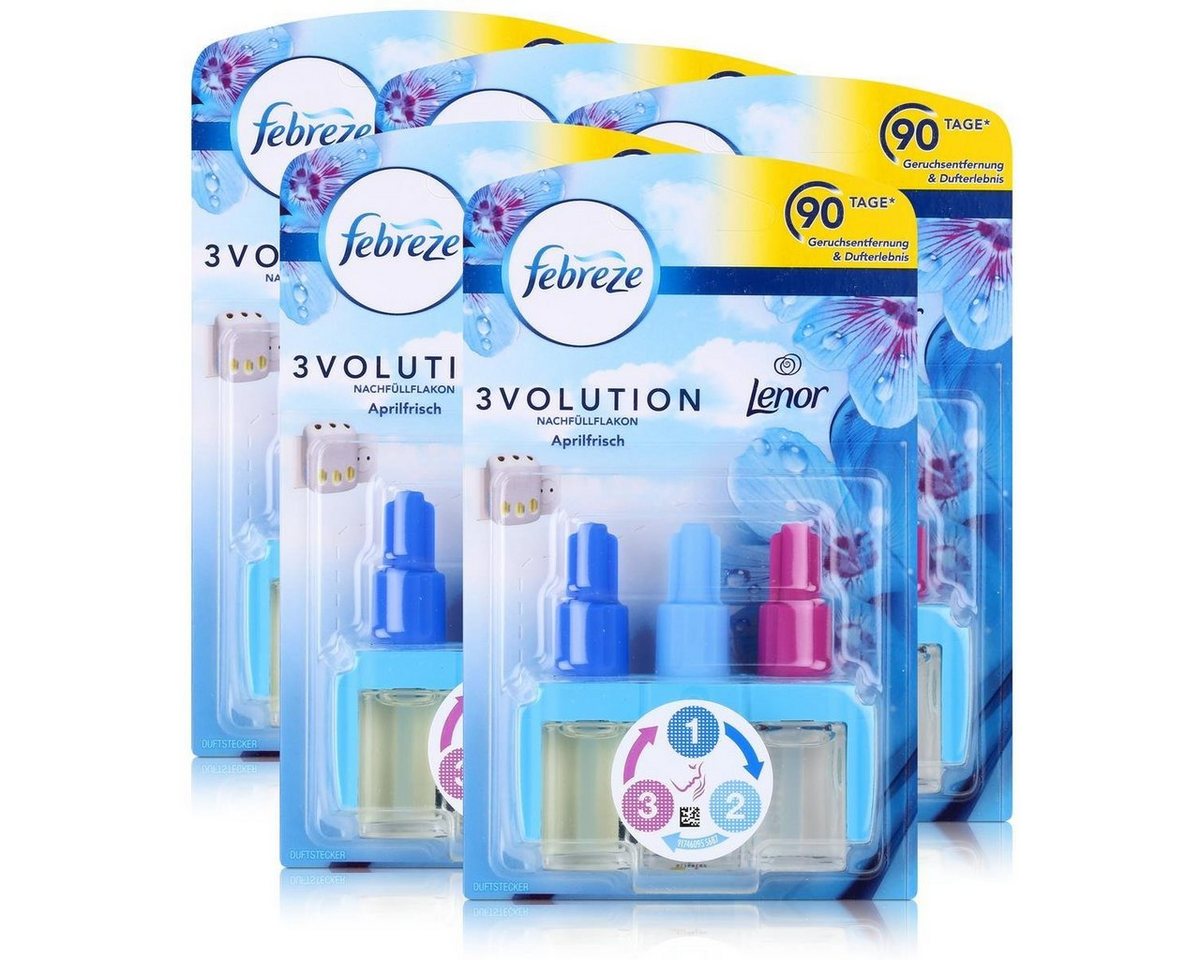 Febreze Raumduft Febreze 3Volution Duftstecker Nachfüllflakon Lenor Aprilfrisch 20ml (5 von Febreze