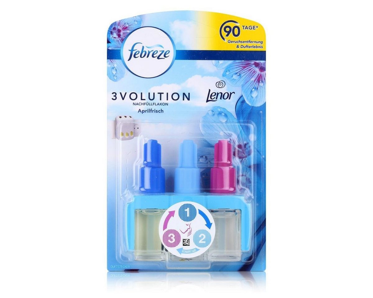 Febreze Raumduft Febreze 3Volution Duftstecker Nachfüllflakon Lenor Aprilfrisch 20ml von Febreze