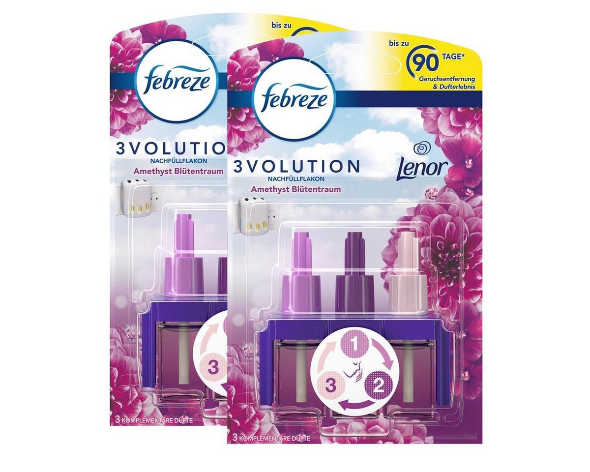 Febreze Raumduft Febreze 3Volution Nachfüllflakon Lenor Amethyst 20ml - Raumduft (2er P von Febreze