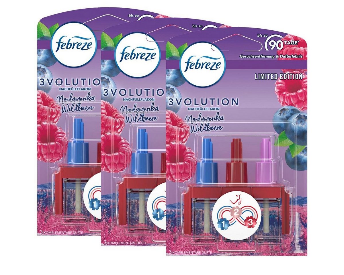 Febreze Raumduft Febreze 3Volution Nachfüllflakon Winterbeeren 20ml Raumduft (3er Pack) von Febreze