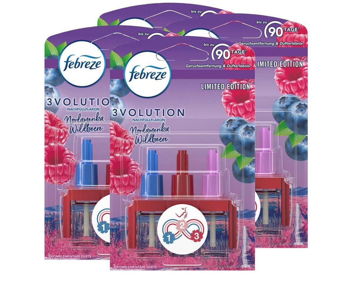 Febreze Raumduft Febreze 3Volution Nachfüllflakon Winterbeeren 20ml Raumduft (4er Pack) von Febreze