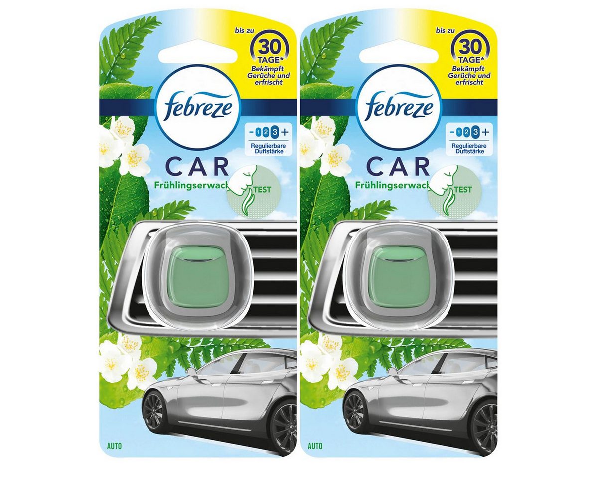 Febreze Raumduft Febreze Car Auto Lufterfrischer Frühlingserwachen 2ml - Raumduft (2er von Febreze