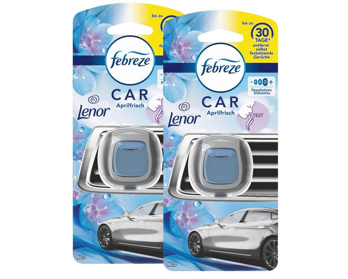 Febreze Raumduft Febreze Car Lufterfrischer Lenor Aprilfrisch - Autoduft (2er Pack) von Febreze