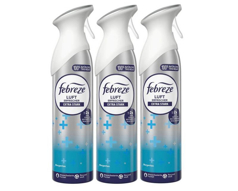 Febreze Raumduft Febreze Lufterfrischer Extra Stark Morgentau 185ml - Raumduft (3er Pac von Febreze