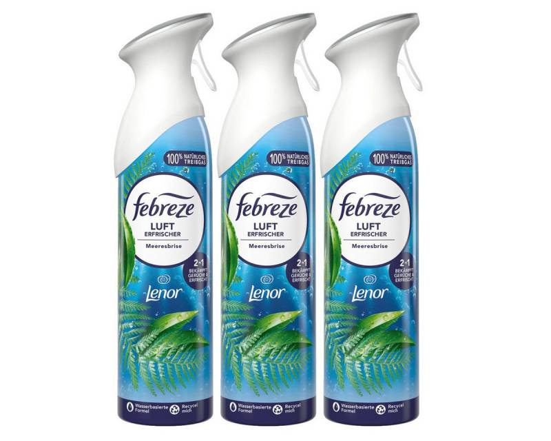 Febreze Raumduft Febreze Lufterfrischer Lenor Meeresbrise 185ml - Raumduft (3er Pack) von Febreze