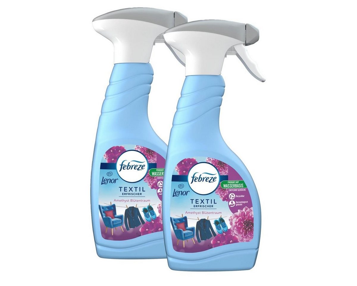 Febreze Raumduft Febreze Textilerfrischer Lenor Amethyst 500ml - Textilspray (2er Pack) von Febreze