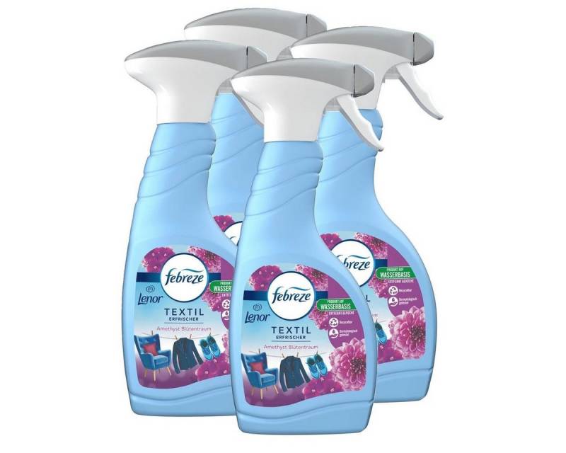 Febreze Raumduft Febreze Textilerfrischer Lenor Amethyst 500ml - Textilspray (4er Pack) von Febreze