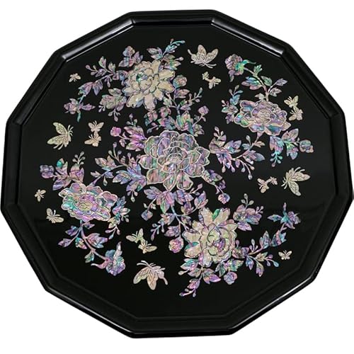 February Mountain Perlmutt-Tablett, dekoratives Serviertablett, Couchtisch, Küchentheke, Einweihungsgeschenk, Geschenkideen, handgefertigt von February Mountain