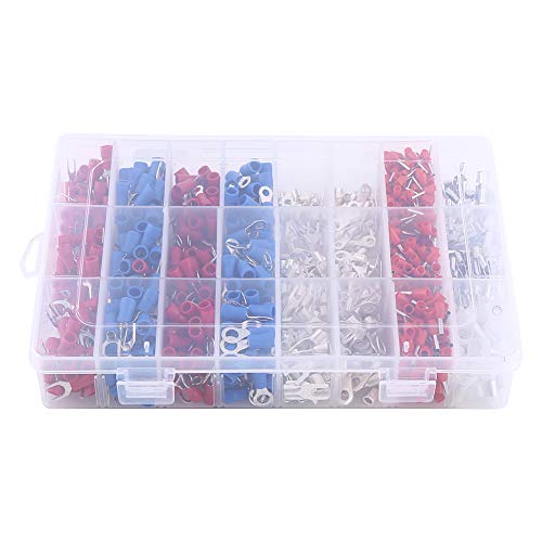 1000pcs 24Types Insulated Crimp Terminals Electrical Cable Wire Connectors Assorted Set for Auto Garage Mechanics 1000pcs 24Types Insulated Crimp Terminals Electrical Cable Wire Connectors Assorted Set for Auto Garage Mechanics von Febuliy